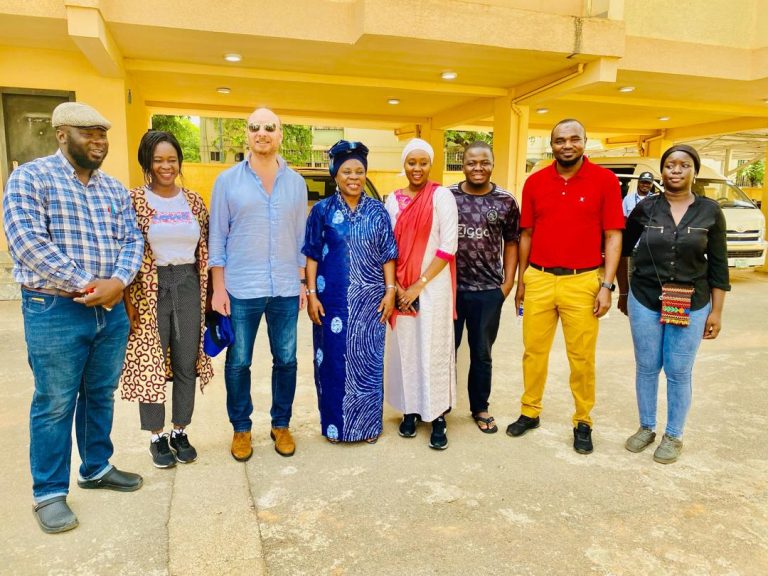 Engr. Mrs Oluniyi, Dr. Marco Arcieri with members of YPF