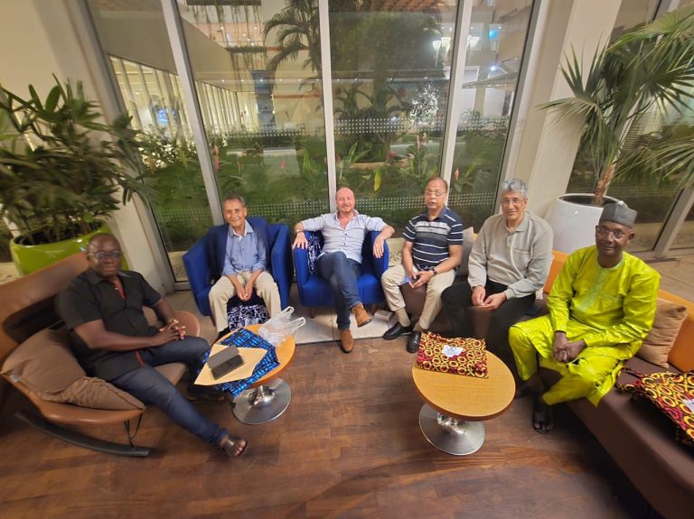 From right, Prof. Adamou Moustapha, Prof. Bouaam, Dr. R. Gupta, Dr. Marcio Arieri, Prof. Batalli and Engr. Dr. E. A. Aderibigbe